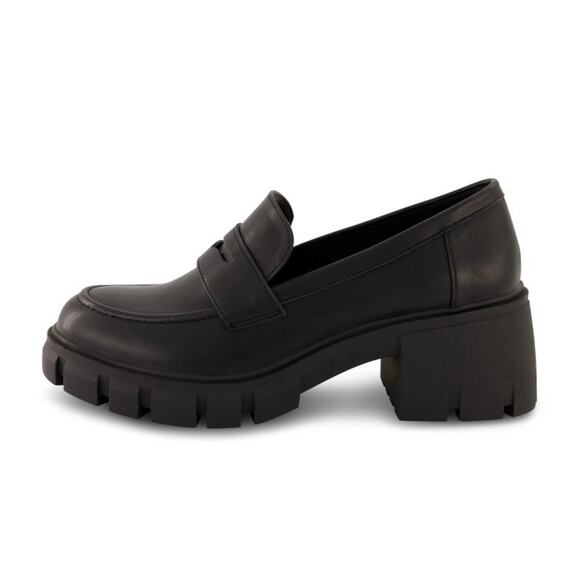 Cushionaire Women’s Pierce Black Platform Lug Loafer Sz. 10 - Picture 1 of 12